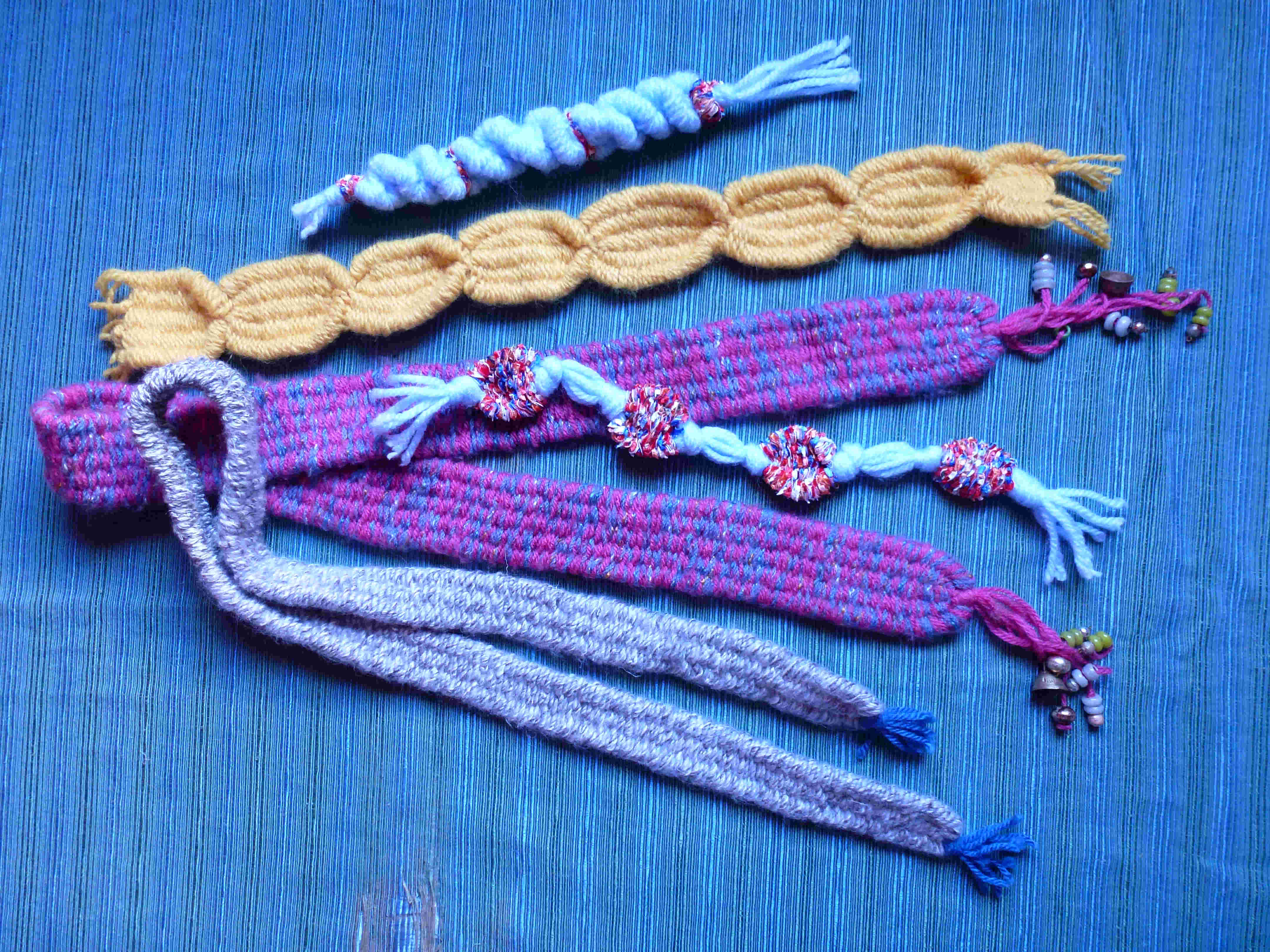 textile thread beads