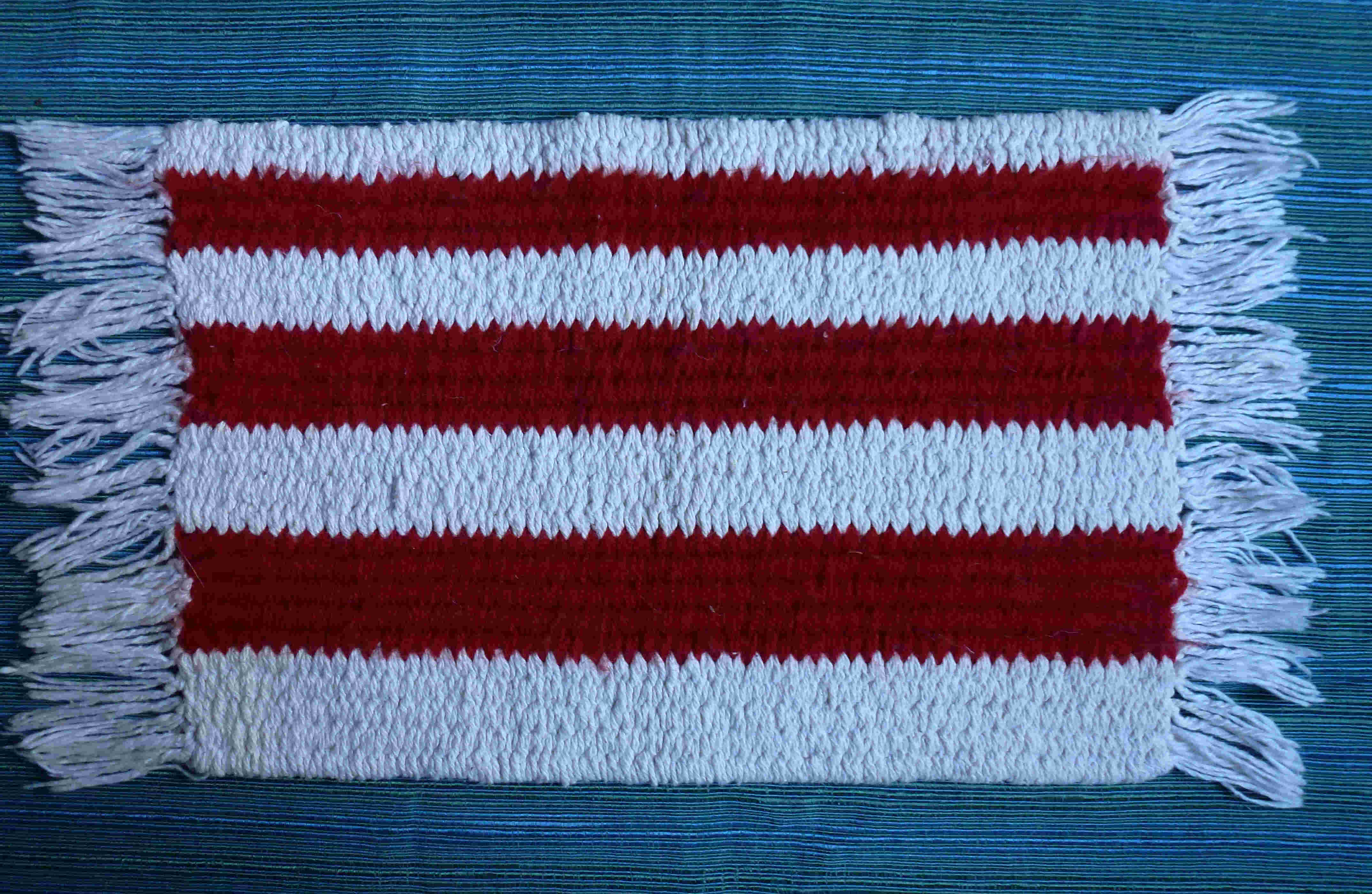 weaving stick rug